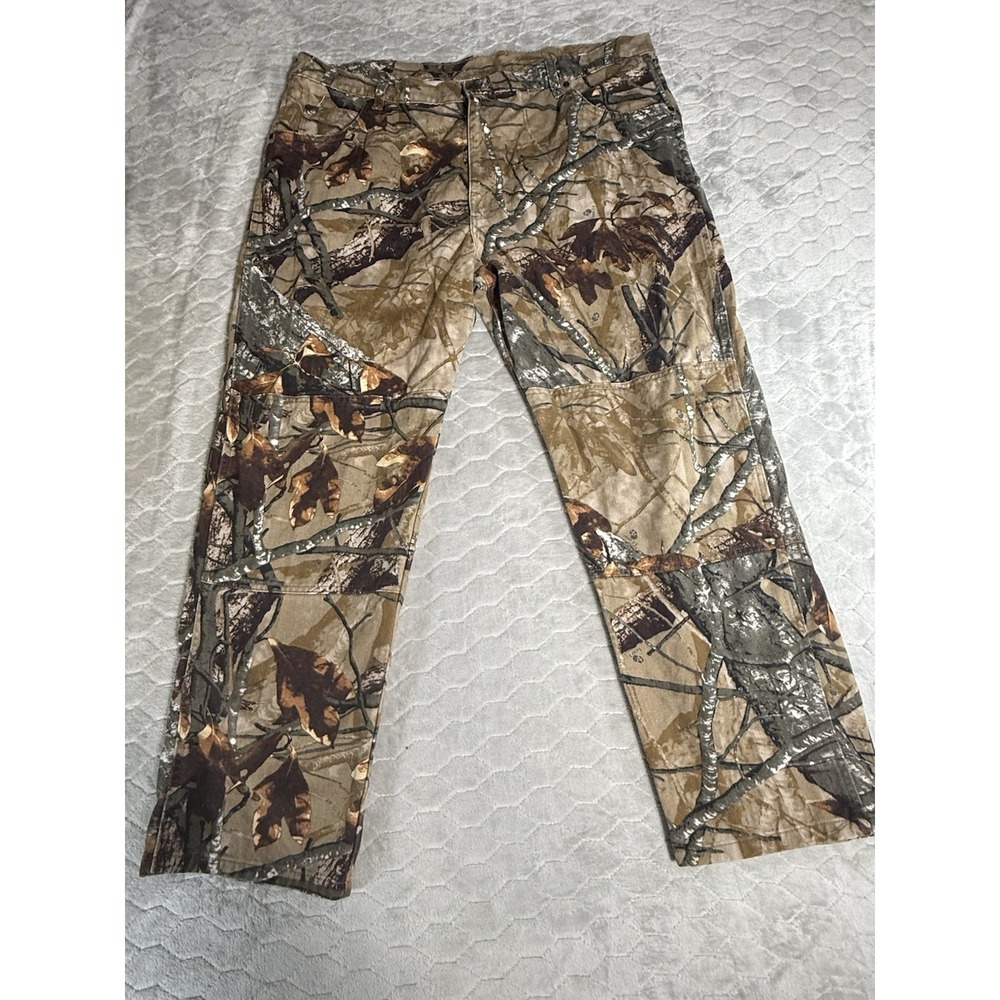 Wrangler Authentics Realtree Camo Double Knee Utility Hunting Pants 42x30